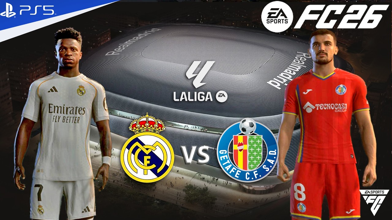 FC 26 - Real Madrid vs Getafe CF - La Liga Match - Authentic Gameplay | PS5 | 4K HDR