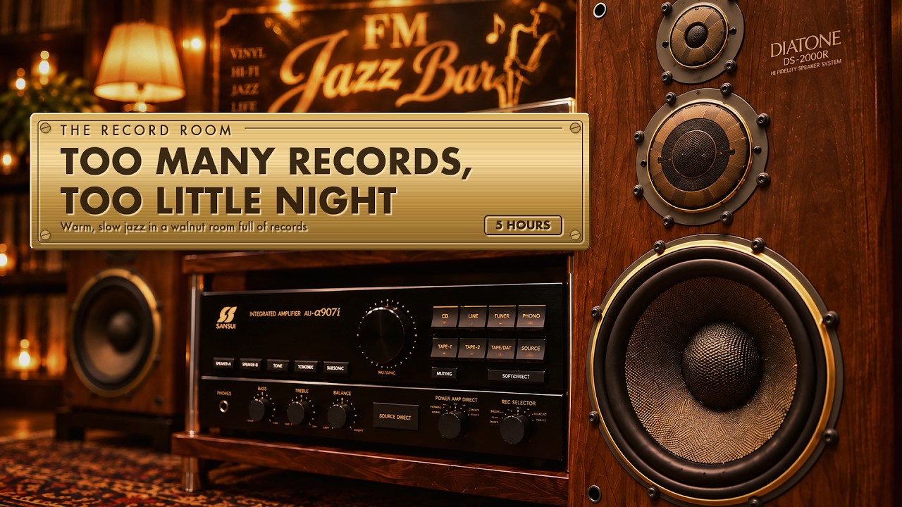 Too Many Records, Too Little Night: 5 Hours of Jazz | SANSUI AU-&alpha;907i &times; DIATONE DS-2000R