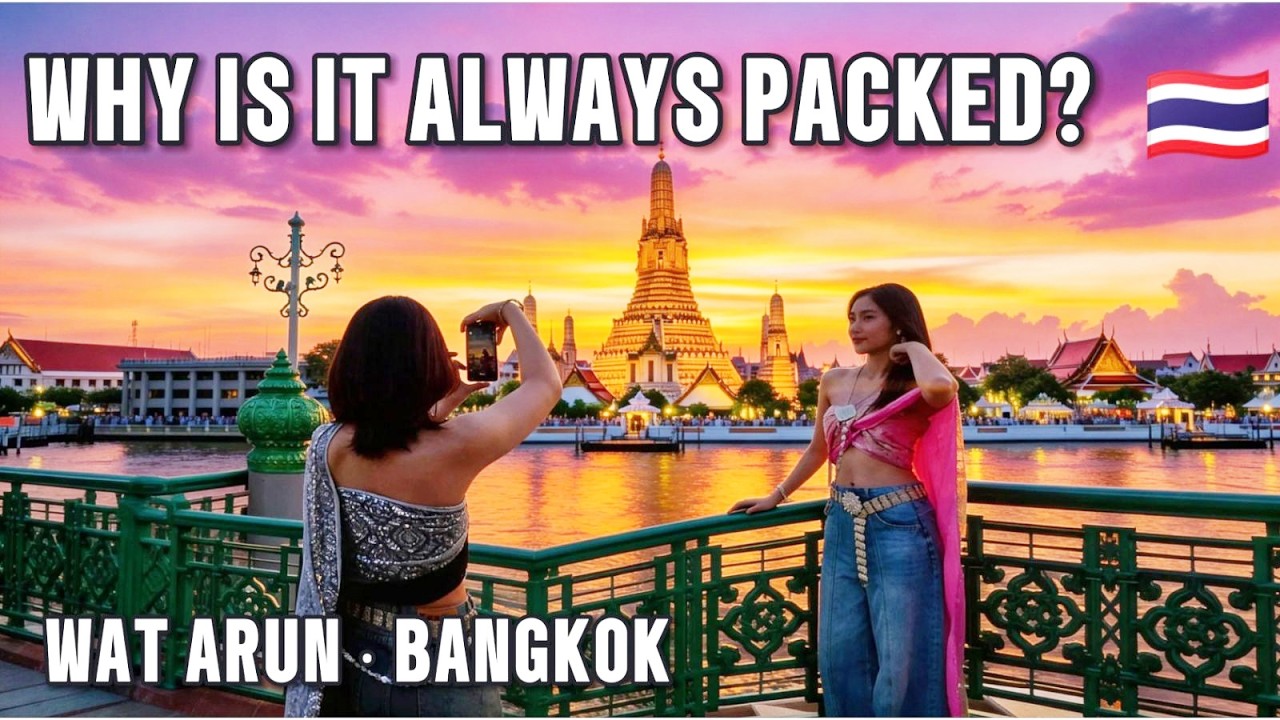 Why This Wat Arun Sunset Viewpoint Is Packed Every Evening in Bangkok 🇹🇭