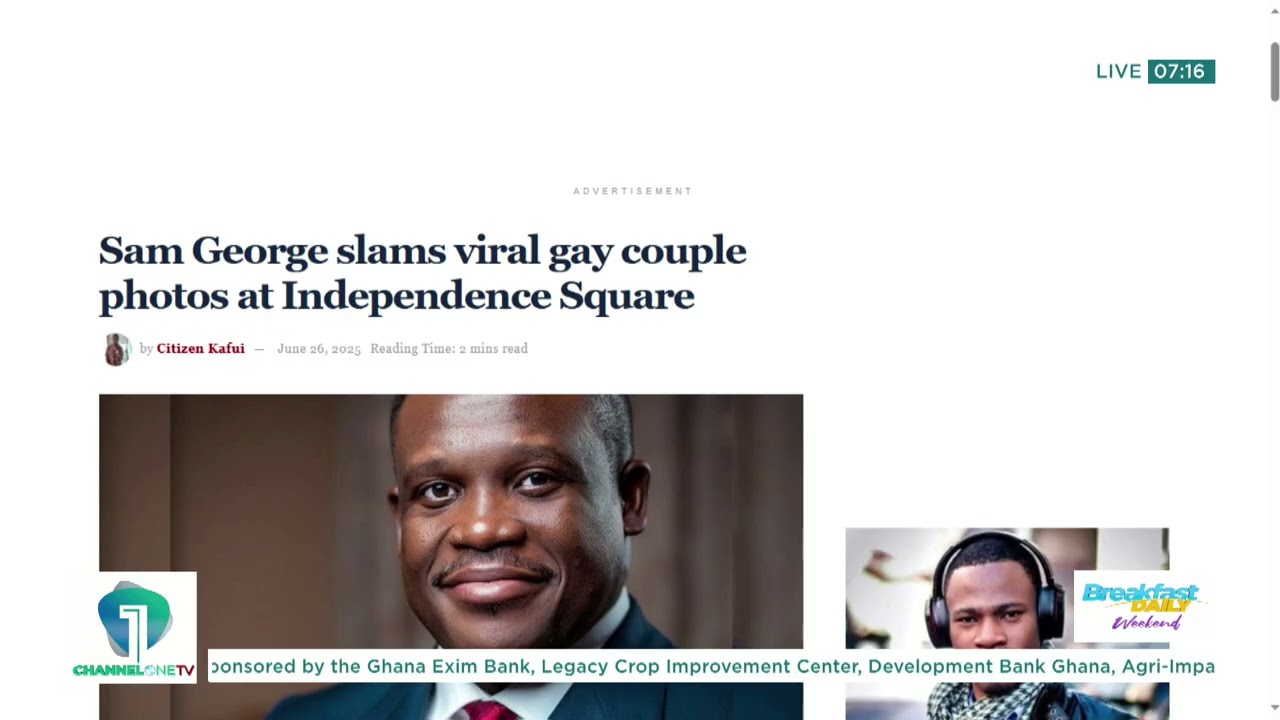 "This Is Unacceptable!" – Sam George Reacts to Viral Gay Couple Photos at Independence Square