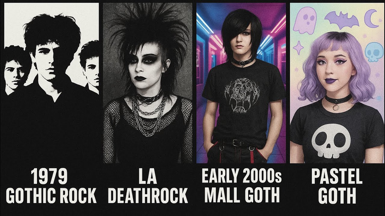 The Many Faces of Goth: From Post-Punk Origins to Pastel Goth and Beyond