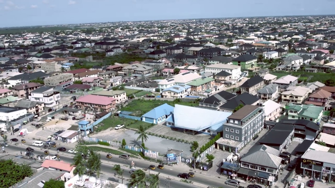 AERIAL VIEW OF LEKKI PENINSULA.