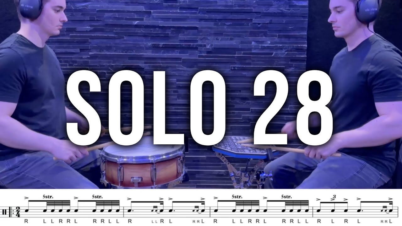 Eduardo Tucci | Solo №28 (Charley Wilcoxon - The All-American Drummer 150 Rudimental Solos)