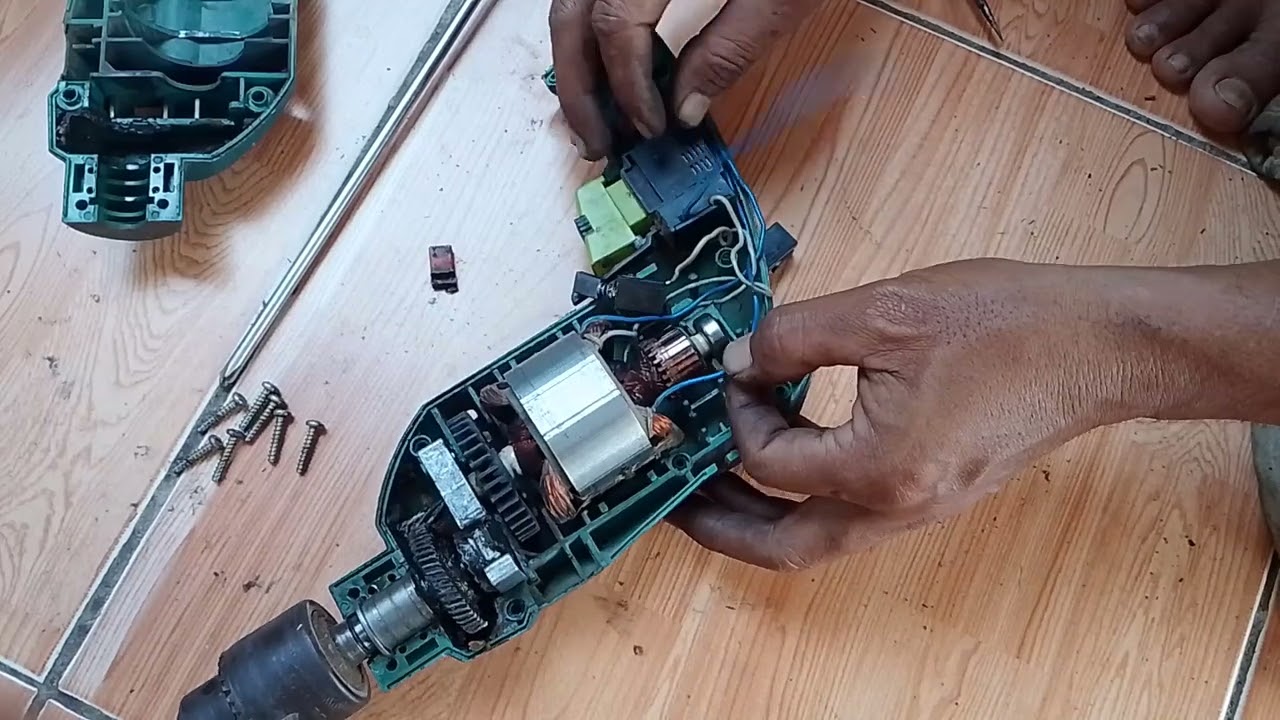 Cara bongkar pasang bor listrik merek moderen M2130B lengkap dari awal 