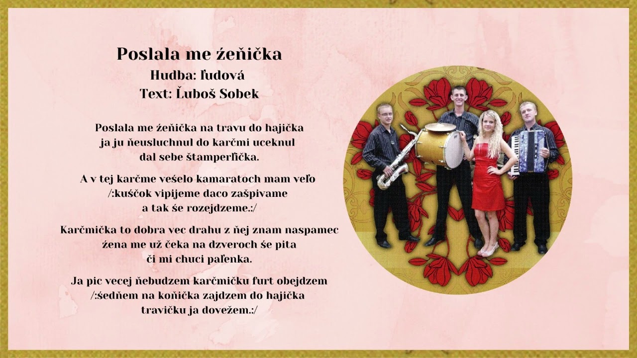 ŠARM, Poslala me ženička, Hudba ľudová, text Ľuboš Sobek, Videorohaľ