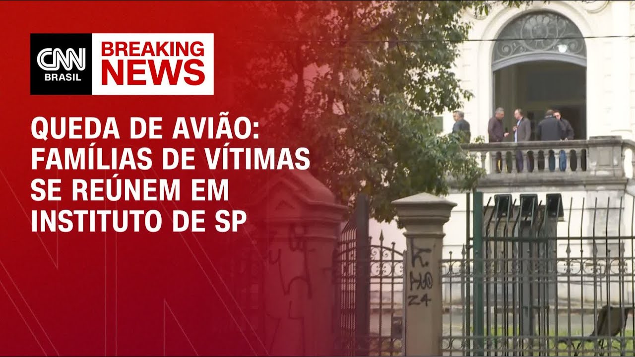 Queda de avião: Famílias de vítimas se reúnem em instituto de SP | AGORA CNN