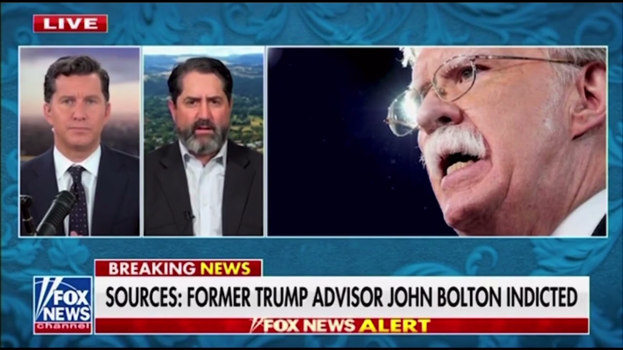 Brett Tolman| Fox News| The Will Cain Show discussing the Bolton indictment 