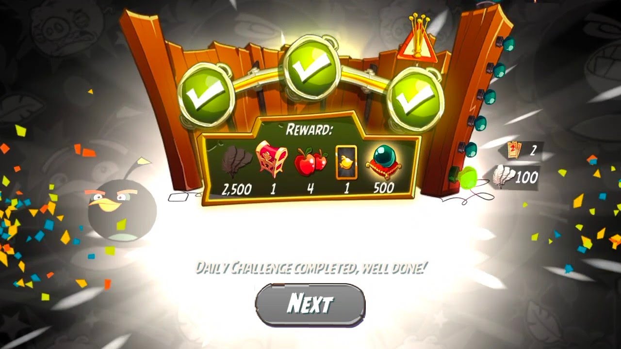 Angry Birds 2 Daily Challenge Super bird Today Bomb Blast Saturday#270925