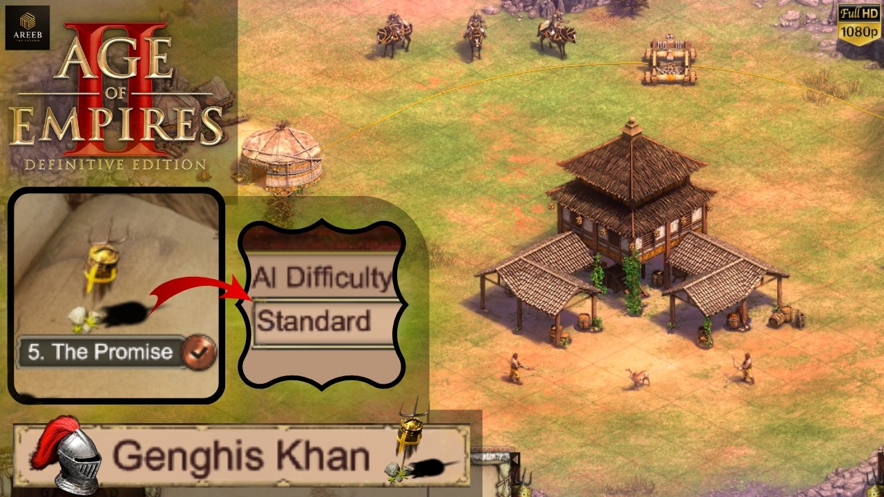 Age of Empires 2 – Genghis Khan Mission 5: The Promise | Standard Walkthrough