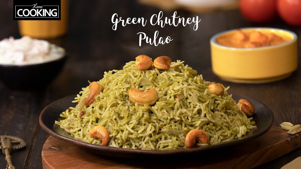 Chutney Pulao Recipe | Lunch Recipes | Rice Recipes | Pulao Recipe | Vegetarian Recipes