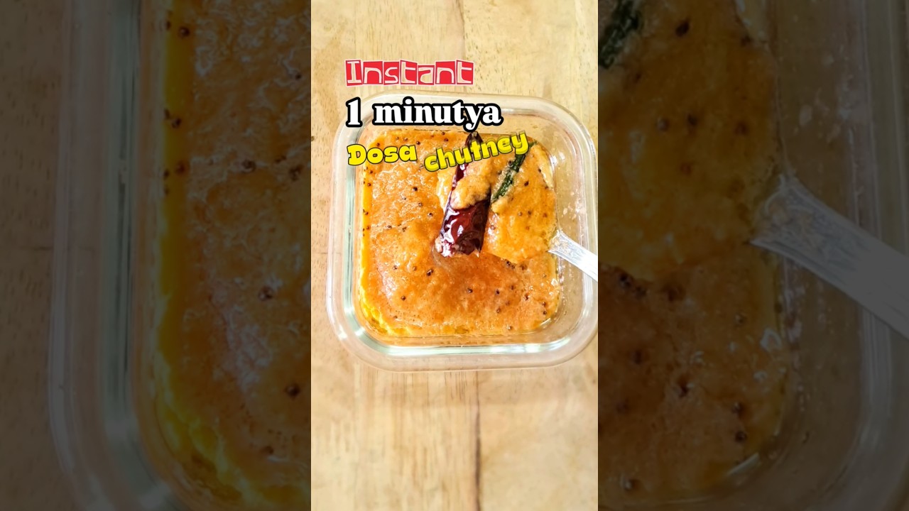 Easiest instant dosa chutney 👌#shorts #shortsfeed #ytshort #viral #trending #dosachutney #chutney