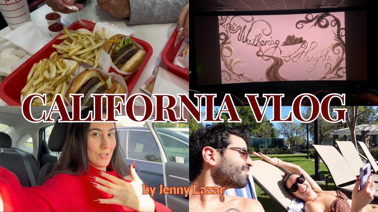 California Vlog 🌴 Wuthering Heights, Trying Dutch Bros Valentine’s Drinks, Pool Day