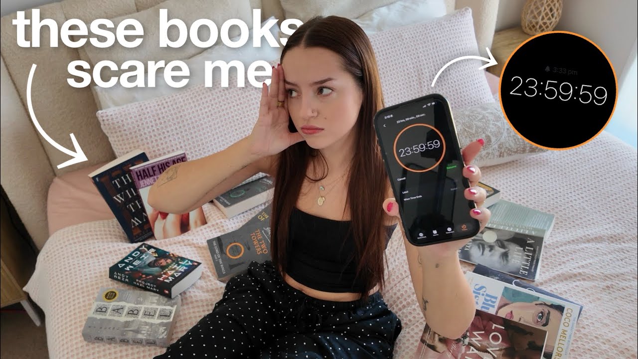 Читаю книги, которые меня пугают, 24 часа подряд 🙈 *24-часовой марафон чтения*