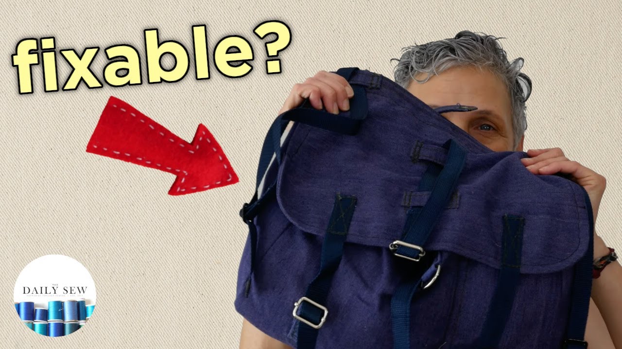 Sew With Me: Repairing a Messenger Bag | The Daily Sew