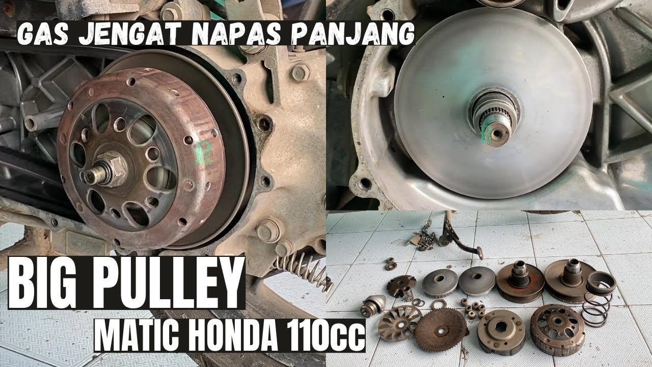 UPGRADE CVT BIG PULLEY BEAT KARBU / FI STARTER KASAR KVY KZL || TENAGANYA NGACIRRR MANTAPP