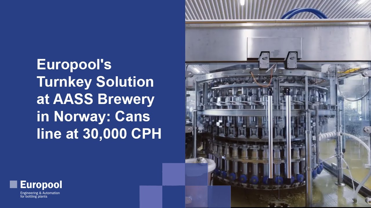 Europool's Turnkey Solution at AASS Brewery in Norway: Cans line at 30,000 CPH