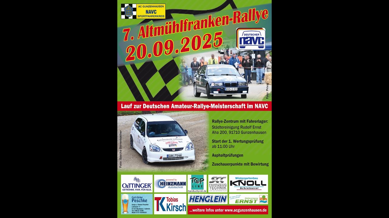 7. NAVC Rallye Altmühlfranken 2025, Inboard Schmitt/Genslein