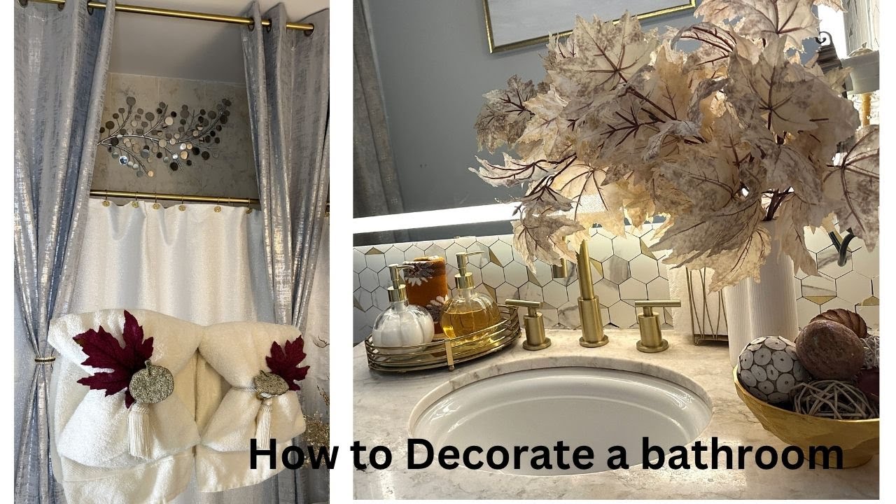 HOW TO DECORATE A SMALL BATHROOM | BATHROOM DECORATING IDEAS