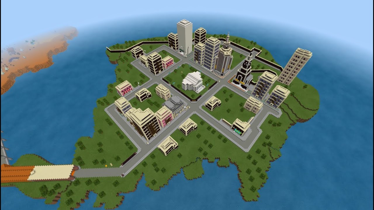 Earthbound - Fourside in Minecraft