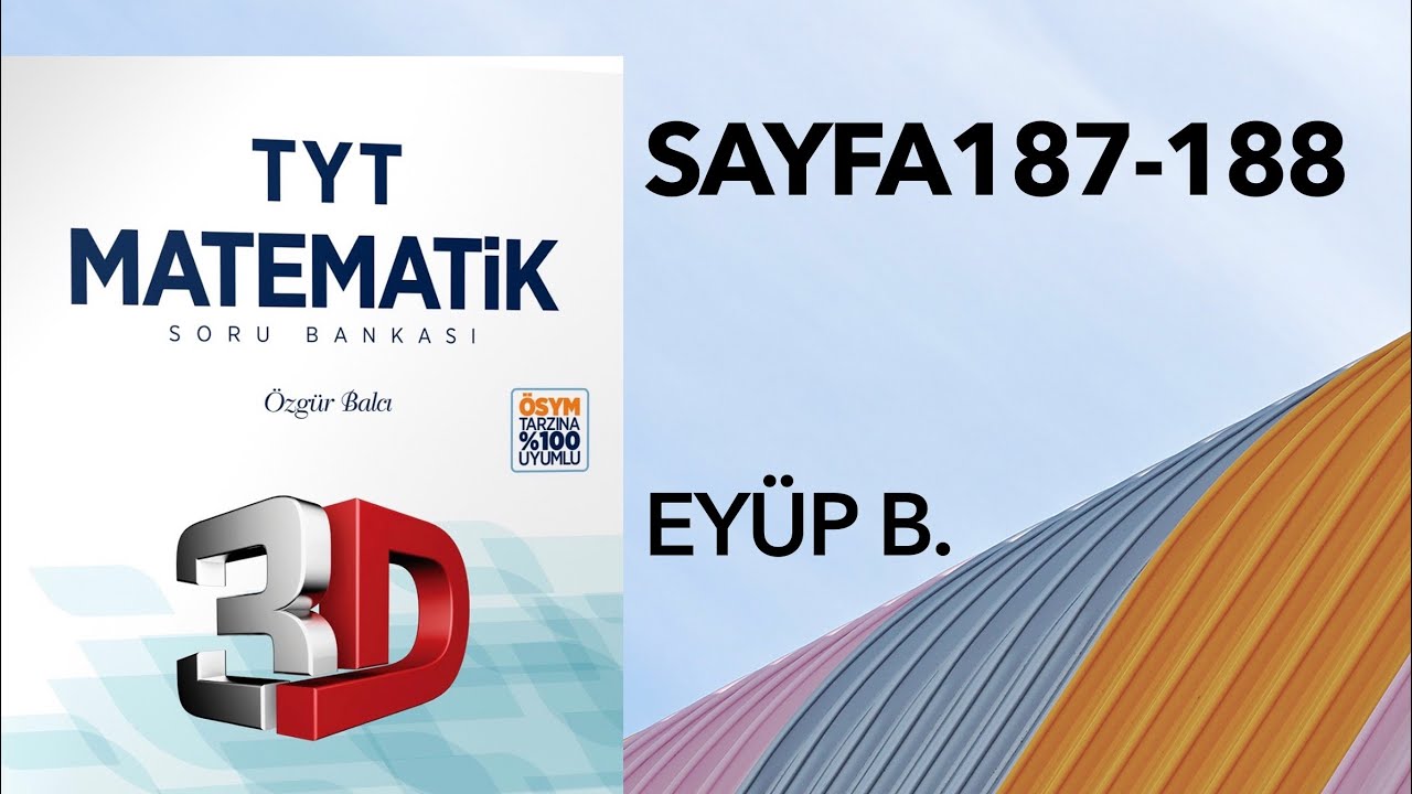 3D TYT MATEMATİK BÖLÜM -1 TEST -87(YÜZDE PROBLEMLERİ)