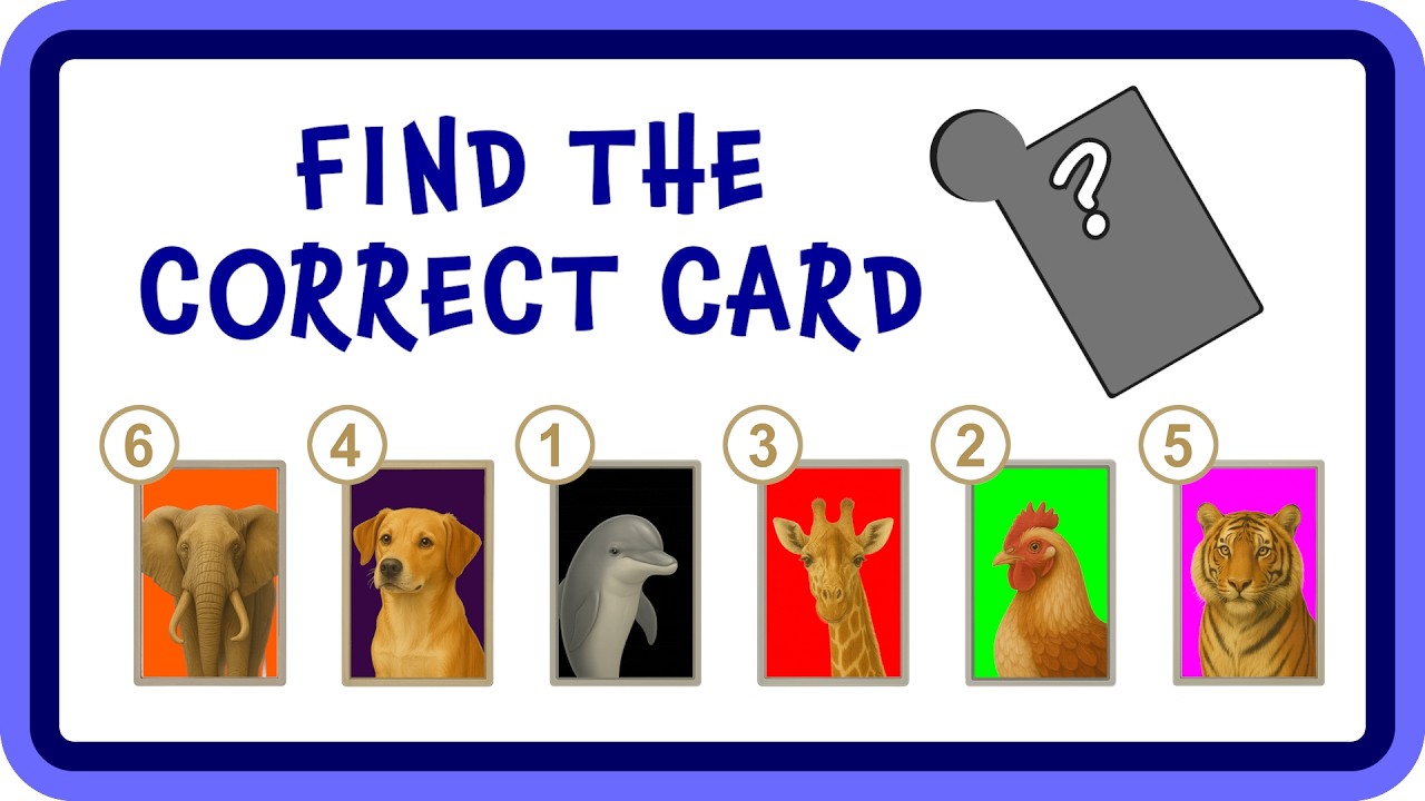 Find the Correct Card – 5 Fair Logic Tests That Get Harder (#3)