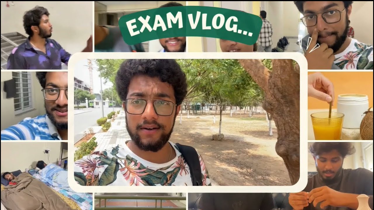 EXAM VLOG 1/7||GITAM UNIVERSITY||HYDERABAD||COLLEGE VLOG
