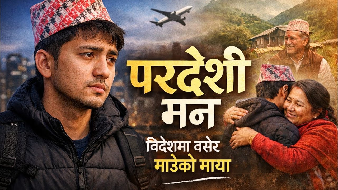 परदेशी मन | Emotional Nepali Lok Song | Aama Buba Song#viralvideo 