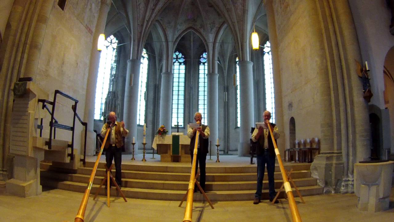 Haarstrang Alphornisten Marienkirche 2016 -  Dank!