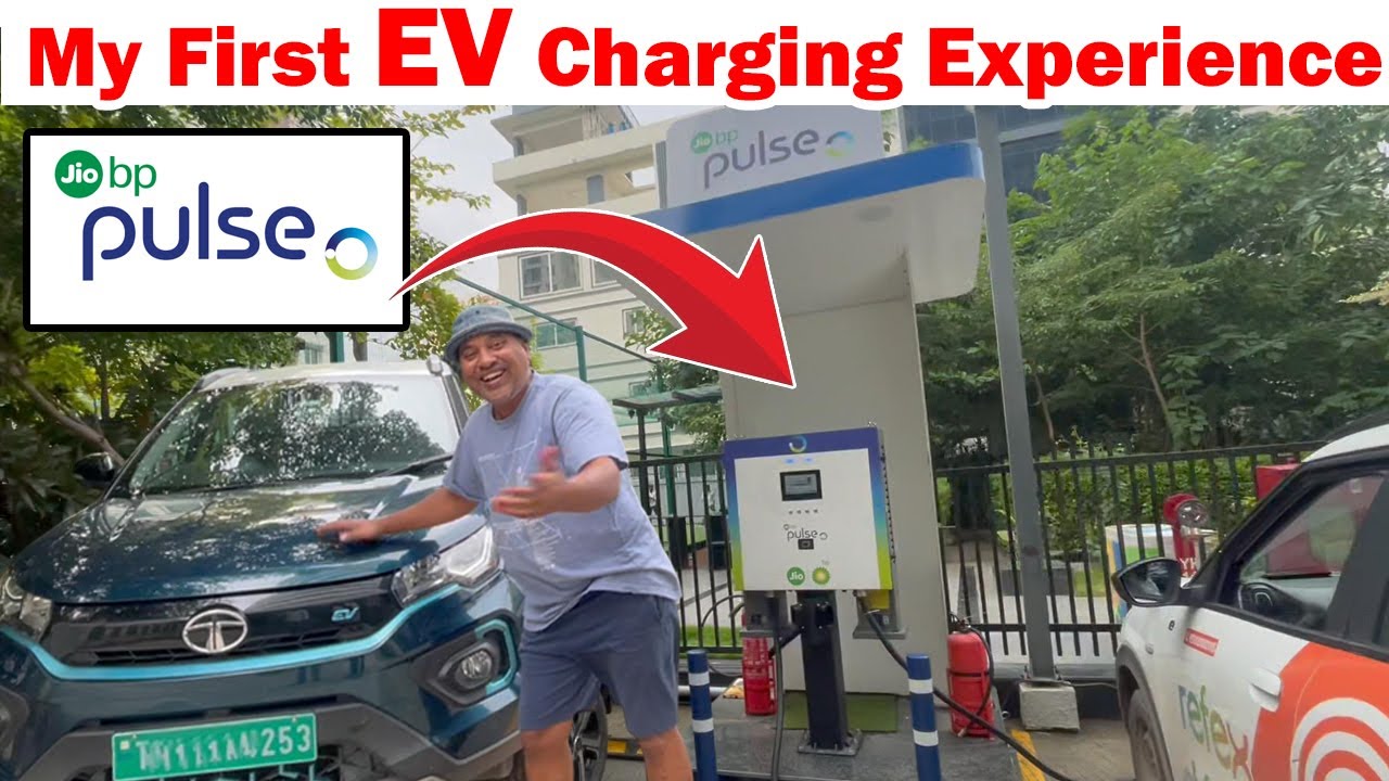 👉My First Charging Experience 😬| Nexon EV | E-Wheeler | Jio bp Pulse |#evnews