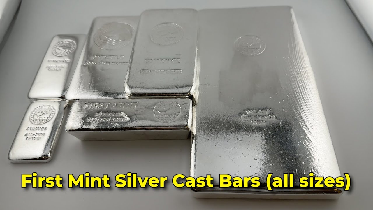 First Mint Silver Cast Bars
