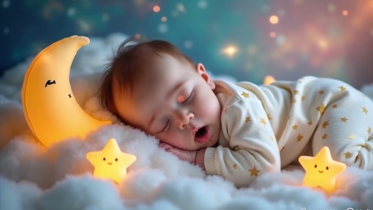 Soothing Baby Sleep Music 🎶 Mozart & Brahms Lullabies Fall Asleep in 3 Minutes, Peaceful Night