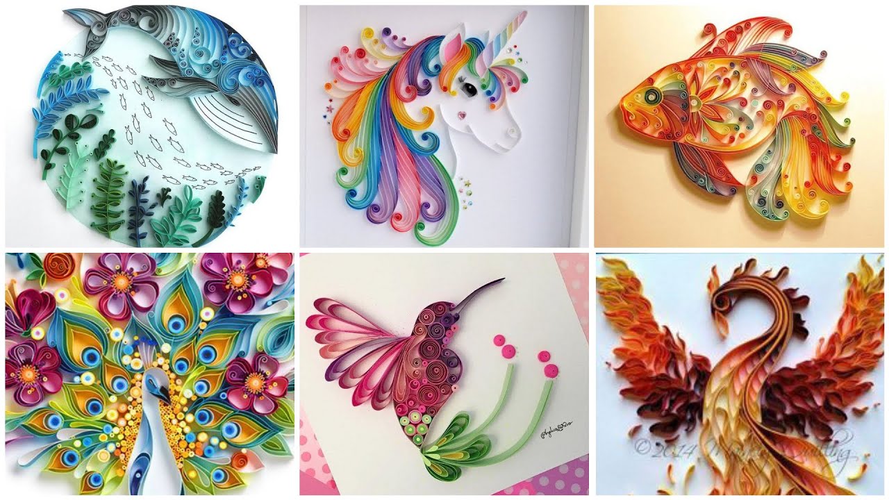 40 +Amazing Paper quilling Art Animal Illustration #Design/Quilling Animals