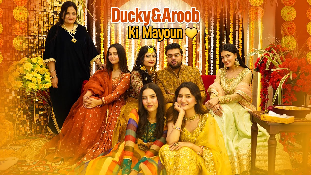 DUCKY BHAI & AROOB KI MAYOUN 💛 | Mera Dress Finally Agya 😍 | Fatima K Final Papers 😂