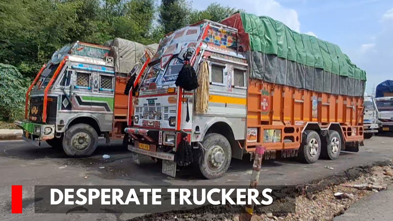 Stranded In Jammu As highway Blocked, Desperate Truckers Demand Safe Parking & Basic Facilities