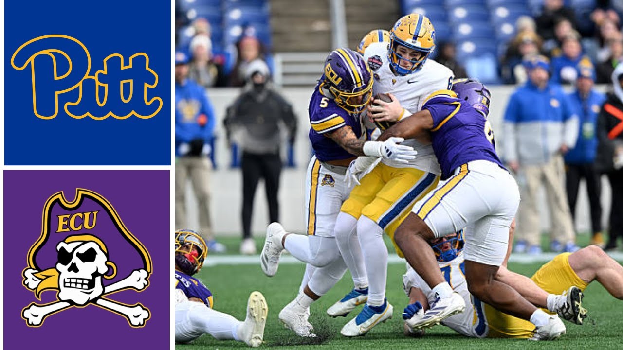 Pittsburgh vs East Carolina Highlights | 2025 College Football Go Bowling Military Bowl Championship