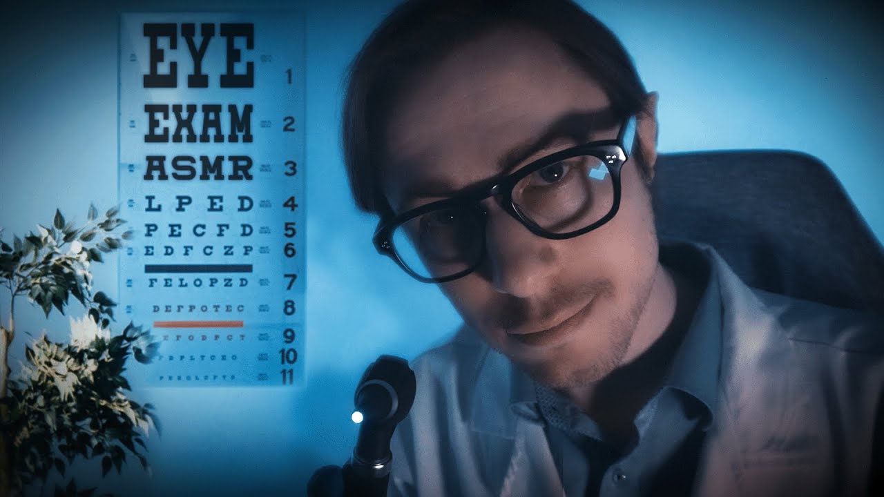 Проверка зрения ASMR (шепотом) | Расслабляющая ролевая игра «Медицинский осмотр глаз»