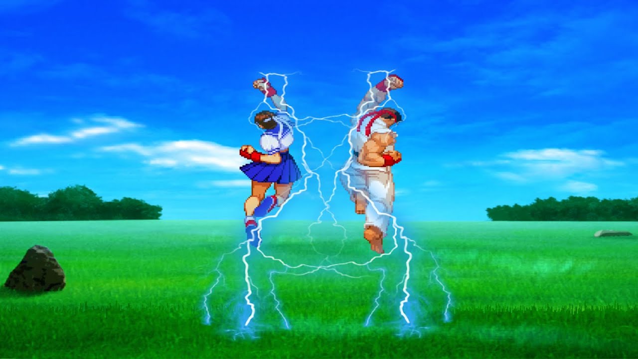Epic Battle- Ryu VS Sakura - Street Fighter X MUGEN [CVS3/PotS][SFA X SFVCE X USF4][Capcom VS SNK 3]