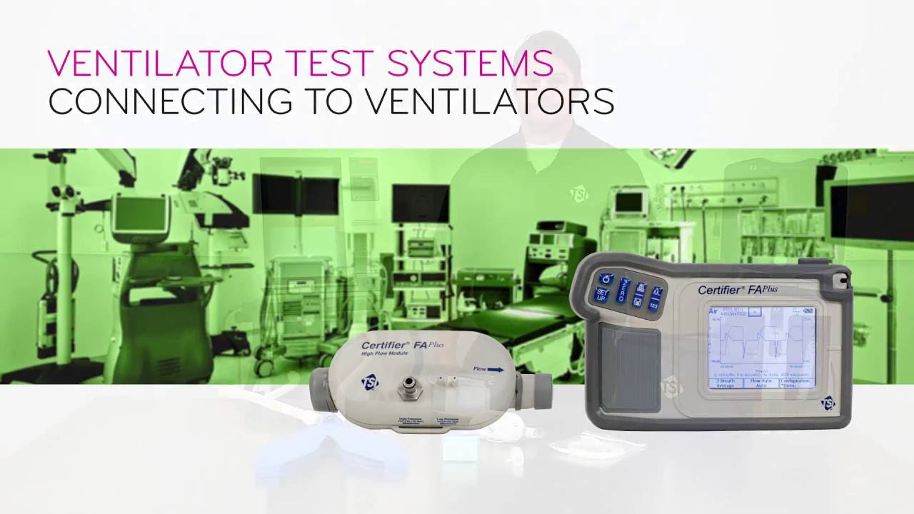 Connect a TSI Model 4080 Certifier Flow Analyzer to a Ventilator