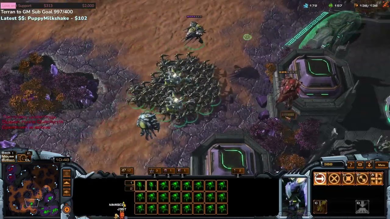 StarCraft 2: Nina (Z) vs (Z) 【Map: Taito Citadel】