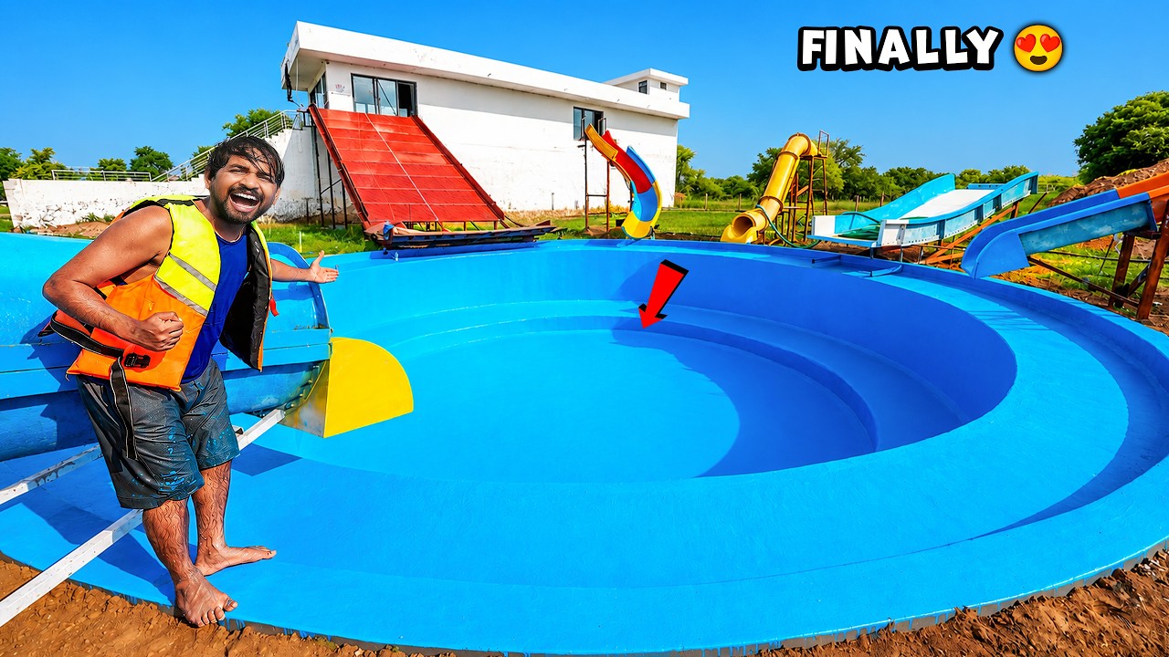 Finally...Our New Swimming Is 100% Complete 😍 - Personal Water Park