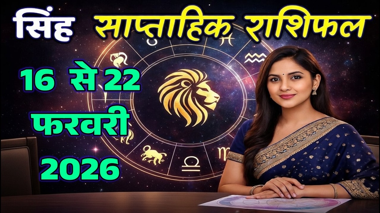 सिंह राशि साप्ताहिक राशिफल 16 से 22 फ़रवरी 2026 | अप्रत्याशित बदलाव? |#Sinh Saptahik Rashi
