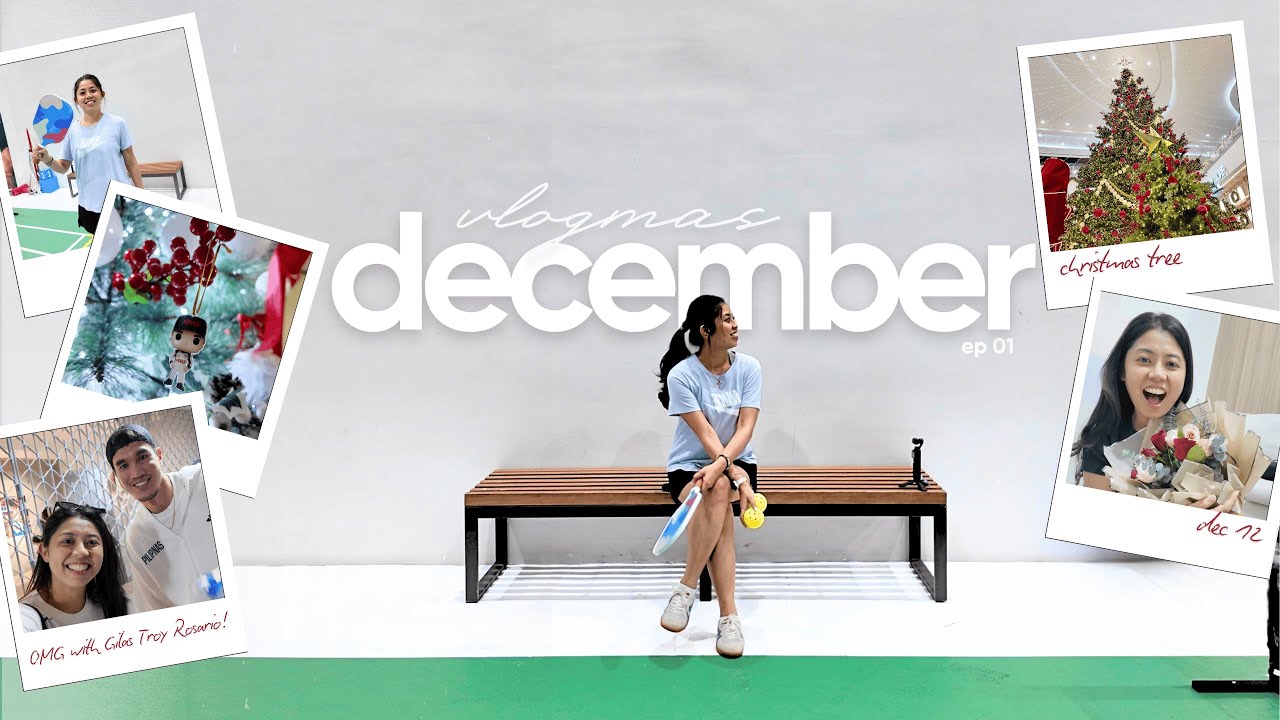 vlogmas ep.1 🎄 F1 advent calendar, FIBA Gilas vs Guam game, pop mart & pickleball night | kasche