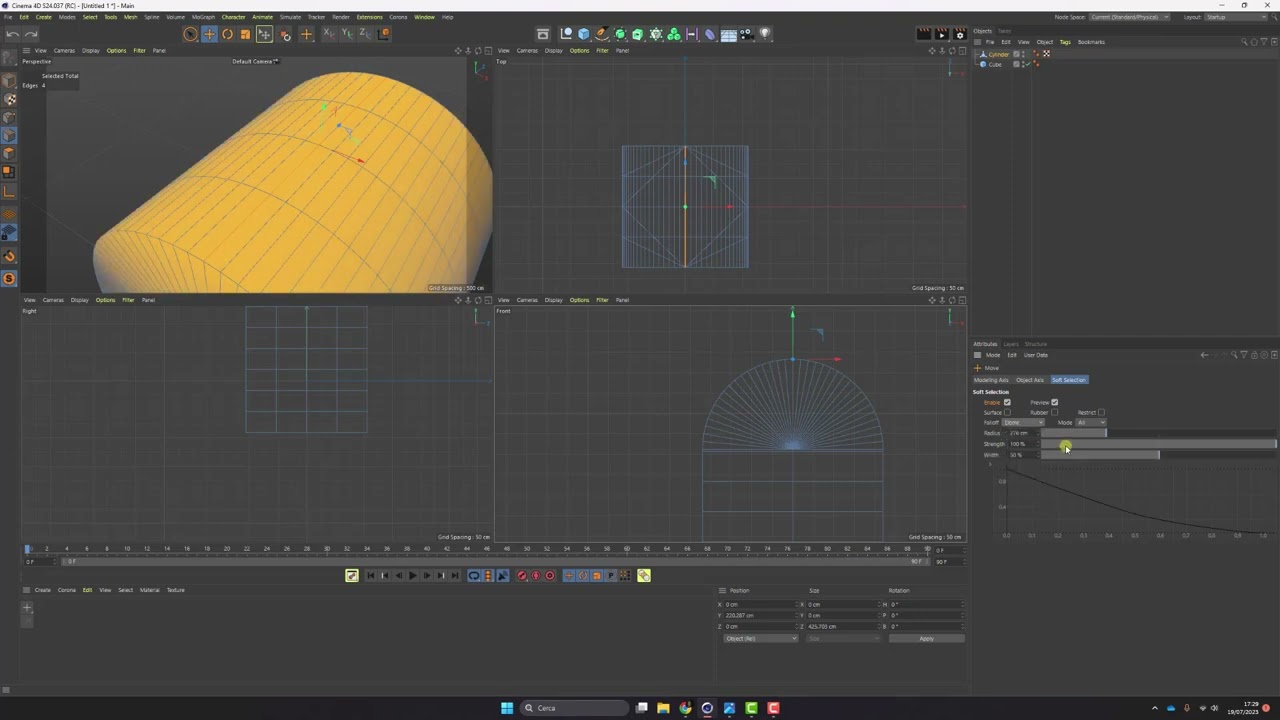 Modellazione con cinema 4D - Le BOOLEANE 1° parte