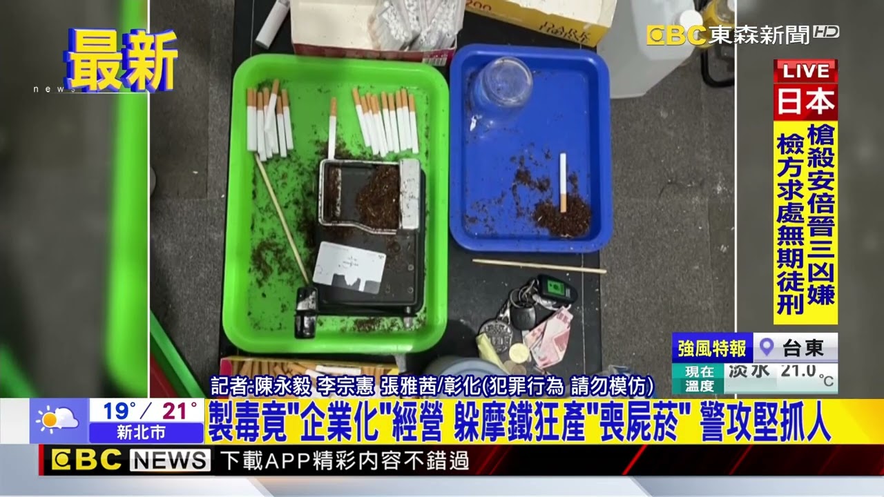 最新》製毒竟「企業化」經營 躲摩鐵狂產「喪屍菸」 警攻堅抓人@newsebc
