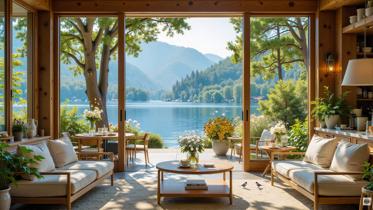 Relaxing Piano Ambience In Lakeside Cabin 🌿🎹 Chill Up Moods With Gentle Piano In Warm Ambience