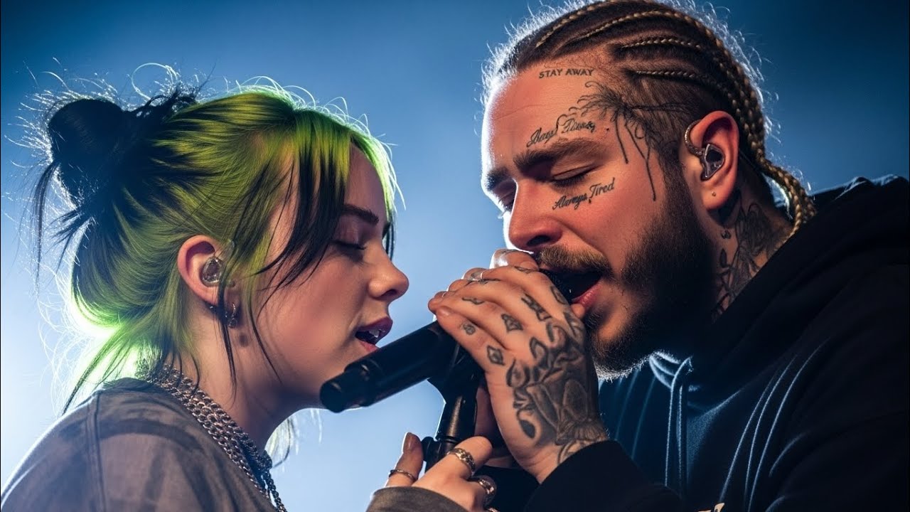 Post Malone ft Bilie Eillish – Ghosts Don't Say Goodbye ( Lyrics Video )