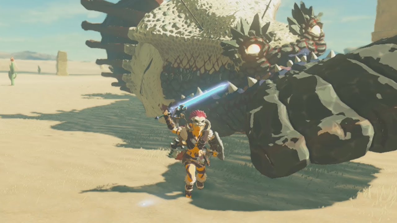 Fully Powered Master Sword DESTROYS MolduKing - Zelda Breath of the Wild