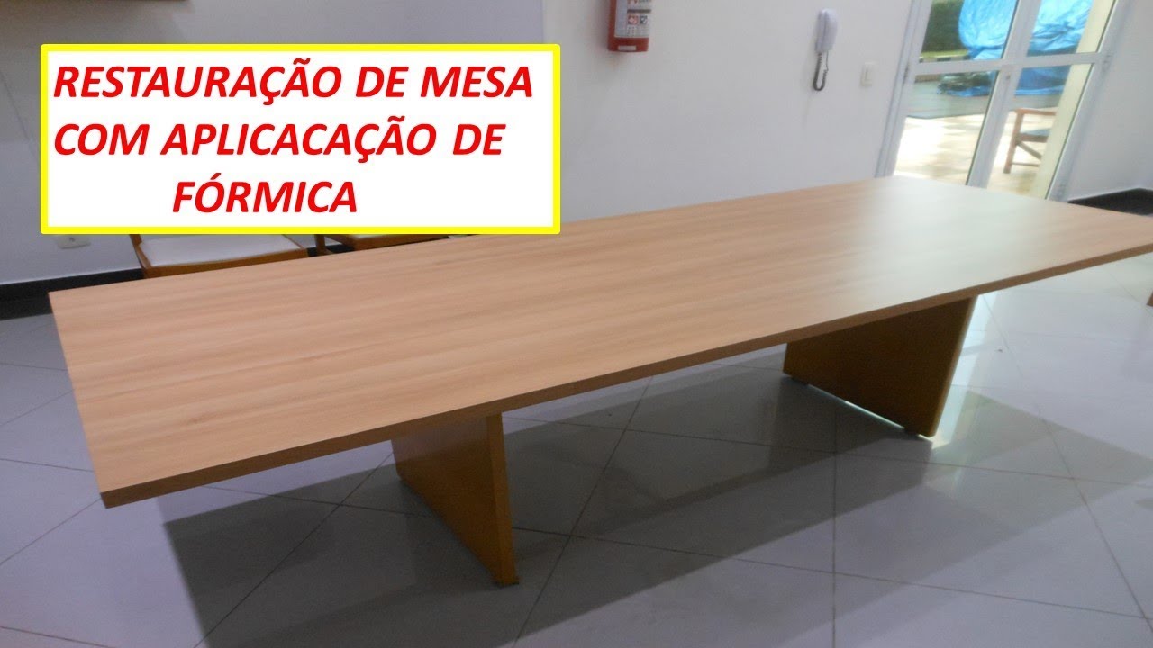 RESTAURAÇÃO DE MESA COM APLICAÇÃO DE FÓRMICA-FAZER EM CASA