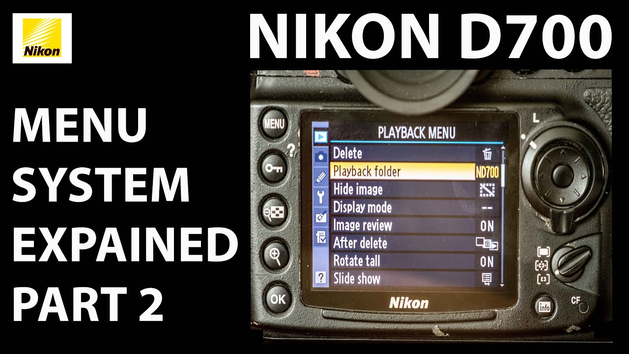 Nikon D700: Система меню (#2) — пользовательские настройки