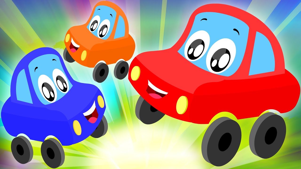 Little Red Car | Five Little Babies | Rhymes